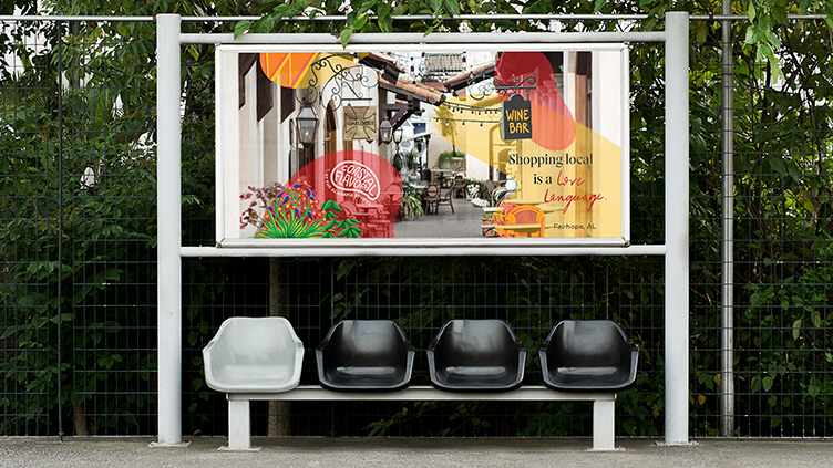Bus stop sign