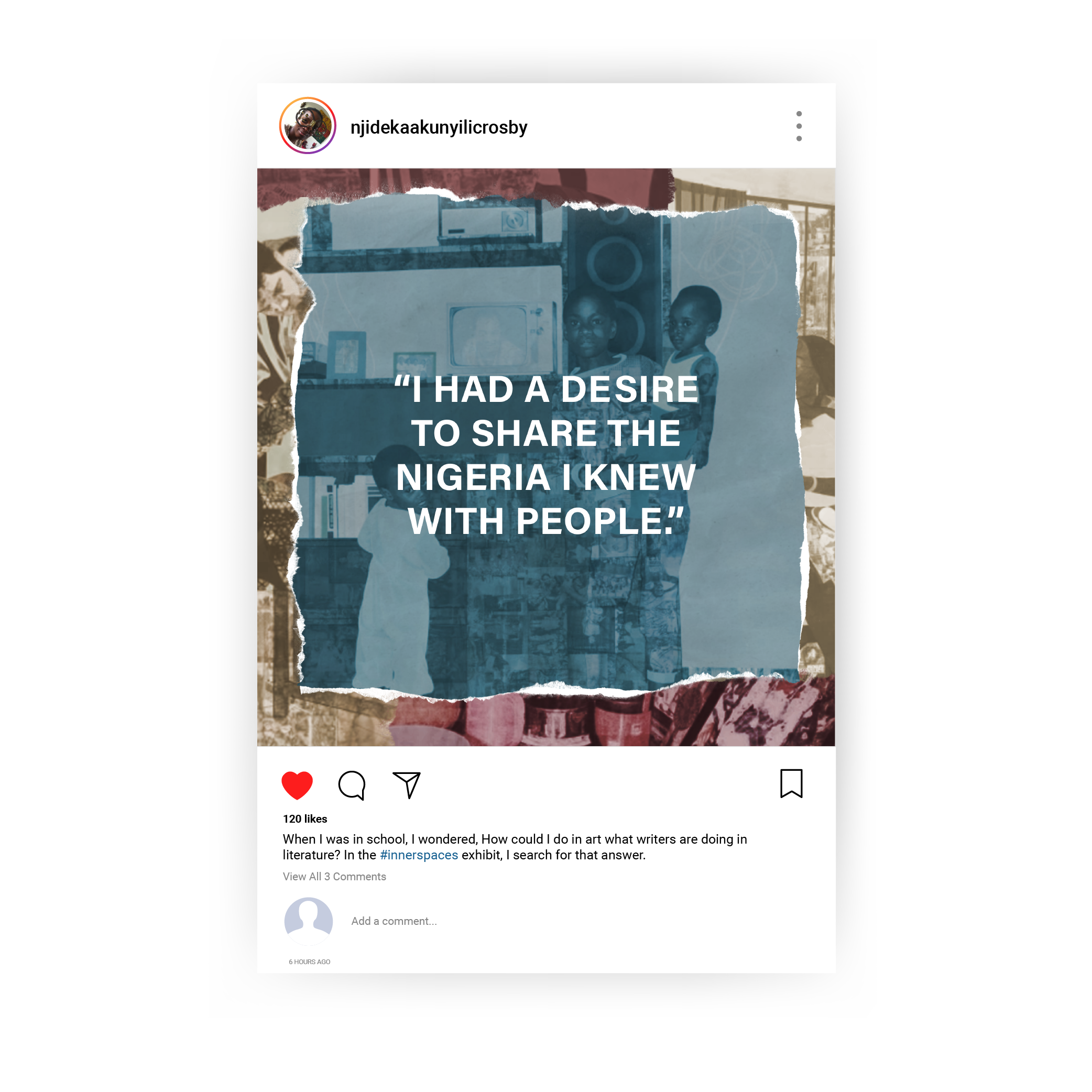 Inner Spaces Instagram post, version 2